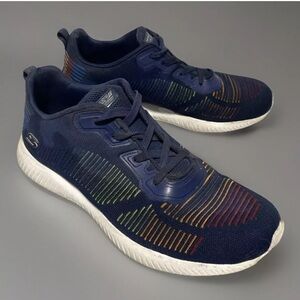 Skechers Womens BOBS Sport 117065 Blue Running Shoes Sneakers Size 10